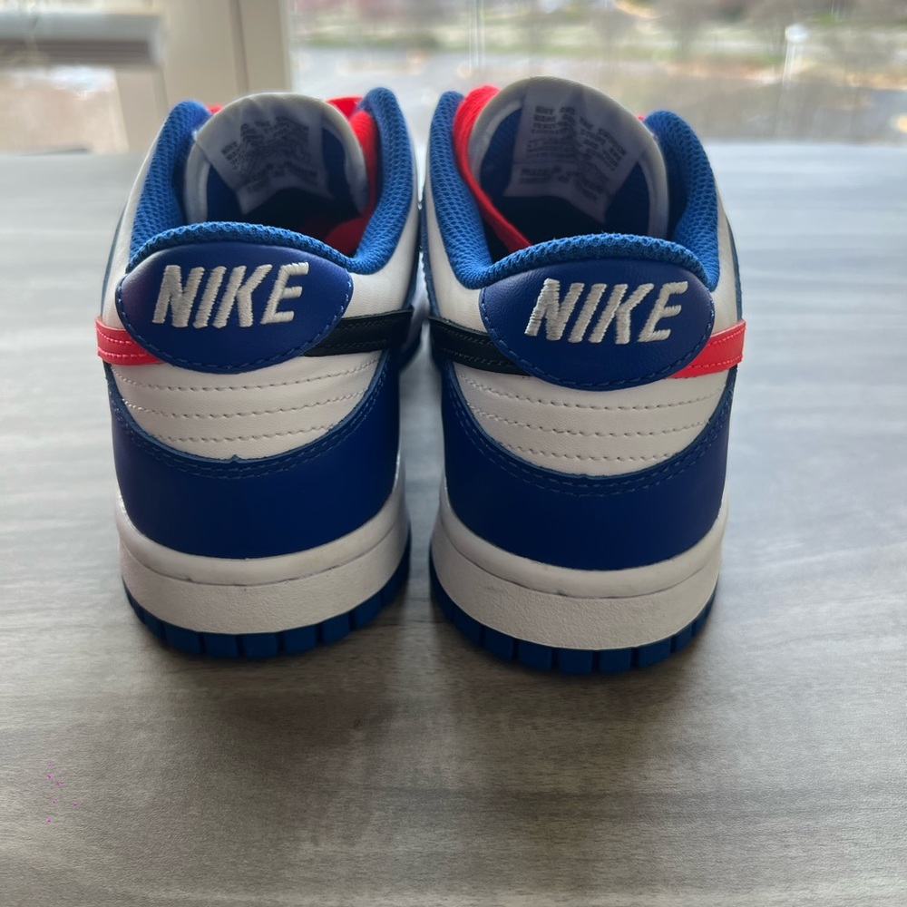 Nike Dunk Low White Crimsons Size 5Y/ 6.5 Women’s WORN ONCE - Picture 5 of 10